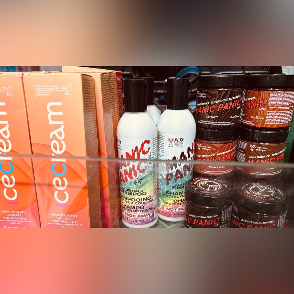 21 pc Set Hair Colour with Manic Panic Color Safe Shampoo